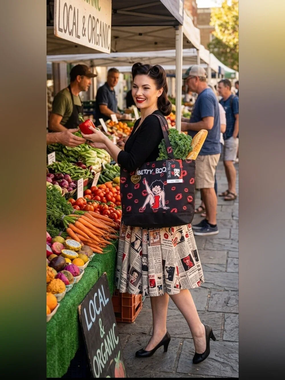 BETTY BOOP Large Baby Bags & Purses With Coin Wallet Attached